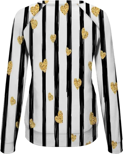 Miniatura 24 de Sudadera de manga larga con estampado de leopardo y corazón para mujer, para el día de San Valentín, sin botones, para niñas, regalos