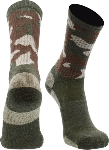 Miniatura 16 de TCK Calcetines de lana merino para hombres y mujeres para senderismo, caza, ciclismo de montaña, longitud de la tripulación para botas