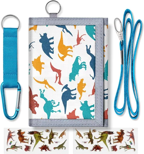 ARTIST'S DREAM Billetera para niños y niñas, billetera triple plegable para niños de 4 a 18 años, cartera para niños con bolsillo para monedas,