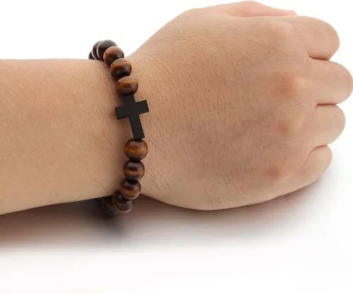 Miniatura 6 de Collar de cuentas de madera África Cadena de madera Declaración Unisex Collares gruesos