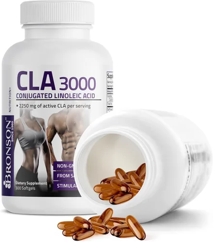 Miniatura 6 de Ácido Linoleico Bronson CLA 3000,conjugado de potencia extra alta sin GMO, 1