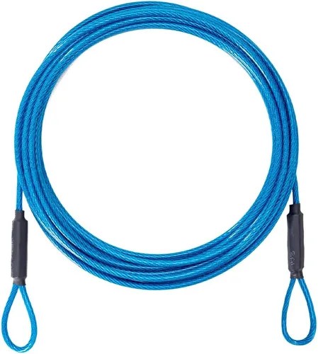 Miniatura 8 de Cable de seguridad de acero inoxidable para viajes al aire libre de 3.3mm (1/8 pulgada), cable de seguridad de bloqueo de equipaje de 3 pies, cuerda