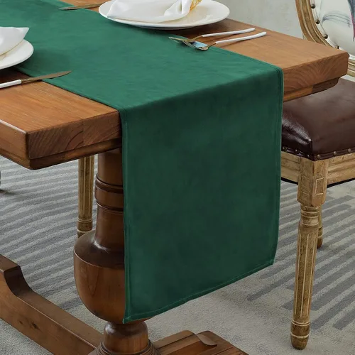 Miniatura 20 de BALCONY & FALCON Camino de mesa con borlas, lavable a máquina, caminos de mesa decorativos de lujo para el hogar para comedor, fiestas, banquetes