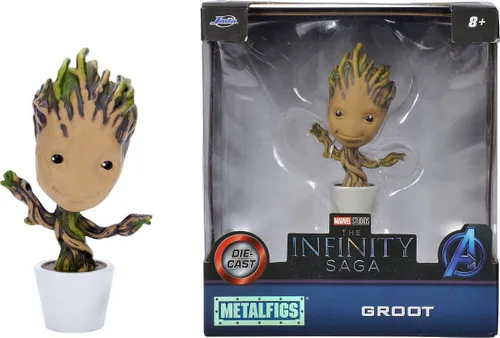 Miniatura 2 de Jada Toys Figura de Groot Marvel de 4 pulgadas