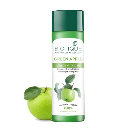 Biotique Fresh Daily Purifying Champú y acondicionador - Manzana Verde 6.4 fl oz