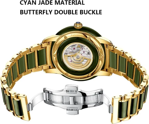 Miniatura 3 de Diella Reloj mecánico automático para mujer, reloj de lujo impermeable con espejo de cristal de zafiro (modelo AD6001L)