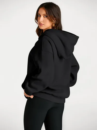 Miniatura 141 de Trendy Queen - Sudaderas extragrandes con capucha para mujer, suéteres de manga larga, sin botones, de vellón, de otoño, ropa de invierno
