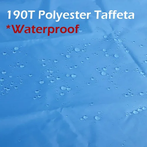 Miniatura 3 de TRIWONDER Hamaca para lluvia, mosca, lona impermeable, tienda de campaña, huella, tela de suelo, para mochileros, refugio de campamento, para 02 azul
