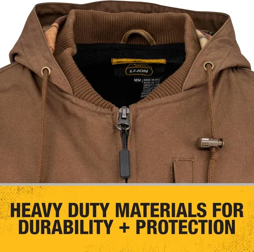 Miniatura 5 de DEWALT Chaqueta de concha suave calentada ligera DEWALT Juego de chaqueta de concha suave calentada ligera Tabaco