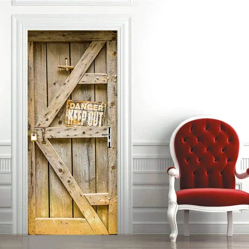 Miniatura 23 de Calcomanías 3D para puerta, murales para despegar y pegar, cocodrilo negro, calcomanías de pared, autoadhesivas, extraíbles, impermeables, de PVC
