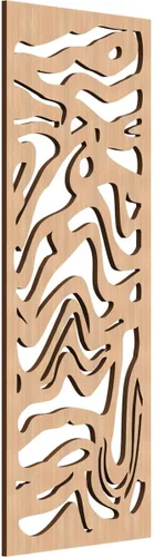 Miniatura 43 de 9 3/8"W x 24 3/8"H x 1/4"T Northfield Decorativos Paneles de Pared de Madera Calado, Abedul