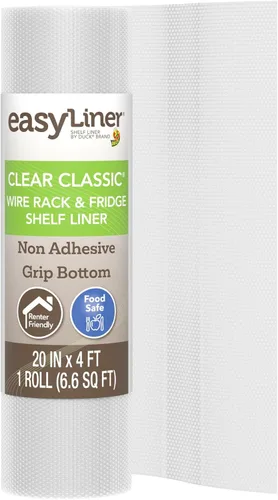 Miniatura 15 de Duck Brand Clear Classic Easy Liner - Revestimiento para estantes, no adhesivo, transparente, 24 pulgadas x 10 pies