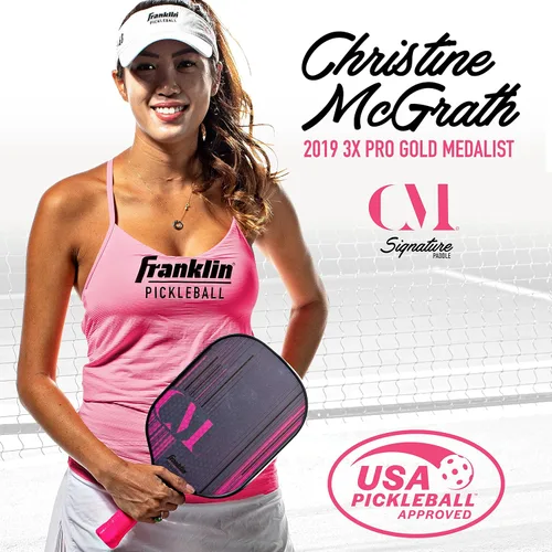 Miniatura 3 de Franklin Sports Paletas Profesionales de Pickleball - Christine McGrath Paletas Profesionales de Torneo de Pickleball - Pala de Polipropileno