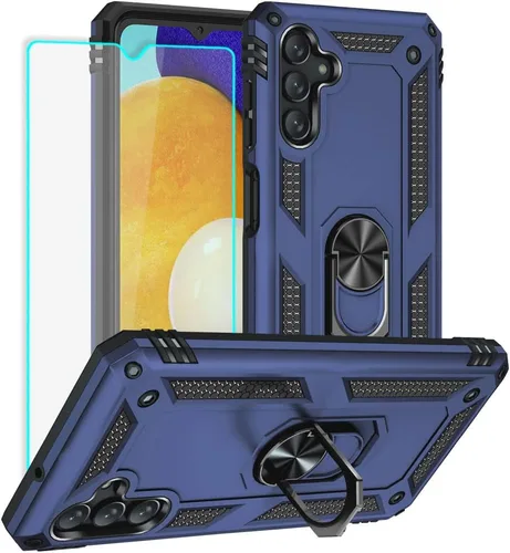 Miniatura 8 de Yiakeng Funda para teléfono Galaxy A12, Samsung A12 con protector de pantalla HD, fundas protectoras de grado militar con anillo para Samsung Galaxy