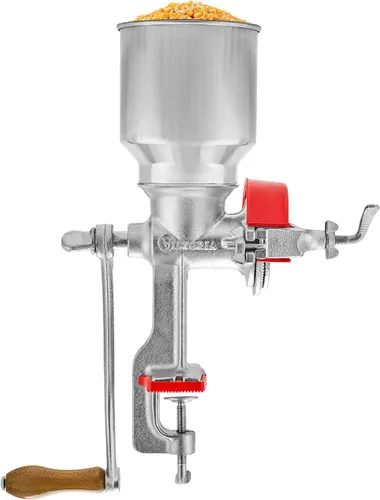 Victoria Molino manual de grano de hierro fundido con tolva alta, molino de maíz premium y molinillo de granos, fabricado en Colombia