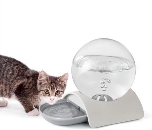 Miniatura 7 de Dispensador de agua para mascotas, dispensador automático de agua para gatos de gravedad de 2.8 L para gatos, perros y conejos, comedero desmontable