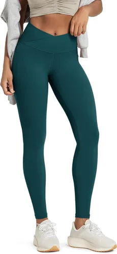Miniatura 11 de ODODOS Leggings Suaves como Mantequilla de Cintura Cruzada con Bolsillos para Mujeres, ODCLOUD Pantalones de Yoga Lounge Cruzados de 25" / 28