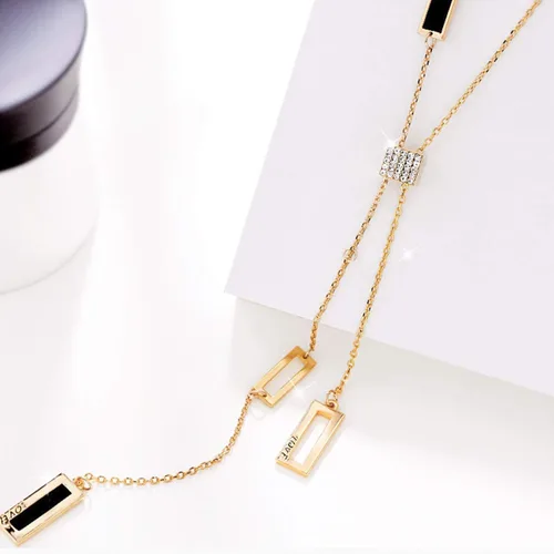 Miniatura 3 de Merdia Long Necklace for Women Sweater Chain Necklace Elegant Jewelry Accessories Dressy Collocation Winter Evening Party Wedding Charm Necklace