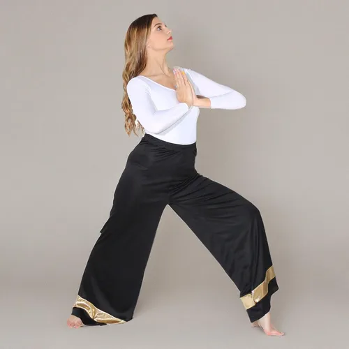 Miniatura 6 de Danzcue Pantalón palazzo de baile de alabanza para mujer