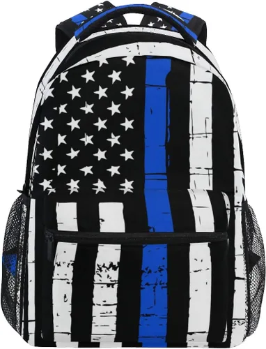 Nerxy Mochila Mochila Mochila Ligera Casual Mochila para Viajes Deportes, Bandera azul, Tamaño único, Mochilas Daypack