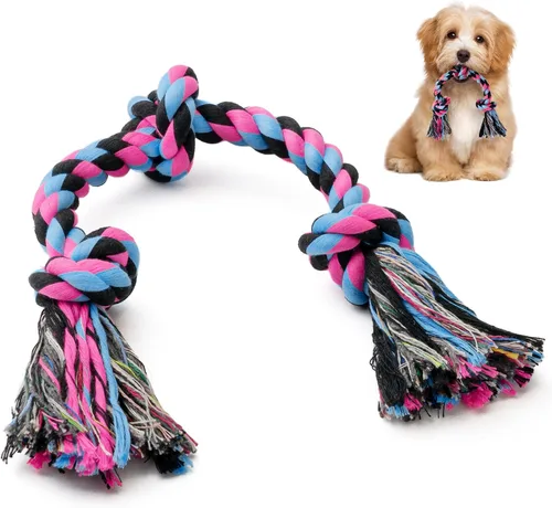 SHARLOVY Juguete de cuerda para cachorros, juguete de cuerda para perros pequeños, juguetes para la dentición de cachorros, juguete de tracción