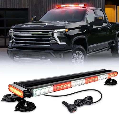 Miniatura 13 de Nilight Luces estroboscópicas de techo de 29.5 pulgadas, 56 LED, luz de peligro, advertencia de seguridad de emergencia, barra intermitente, montaje