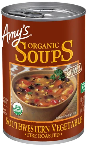 Miniatura 22 de Sopa Amy's, vegana, sin gluten, orgánica de verduras italianas rústicas (champiñones, arroz integral y frijoles) 14 oz (paquete de 12)