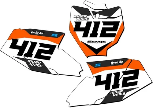 Miniatura 5 de 1998-2001 SX 65 SG63 Custom MX matrículas Senge Graphics Kit compatible con KTM