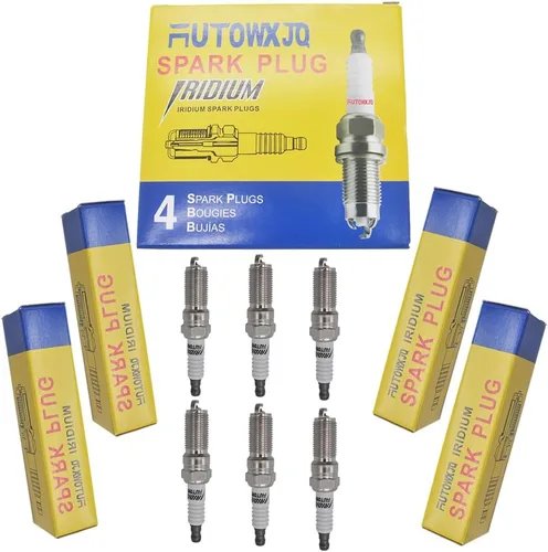 Miniatura 2 de Autowxjq Bujía de iridio 6 piezas Reemplazo 41-109 12622561 LTR6IX-11 6509 Compatible con Dodge Grand Caravan Ram 1500 LaCrosse Enclave Acadia Mazda