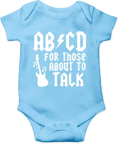 Miniatura 7 de AW Fashions ABCD For Those About To Talk - Body para bebé, divertido y lindo, ropa para recién nacidos, para niños y niñas