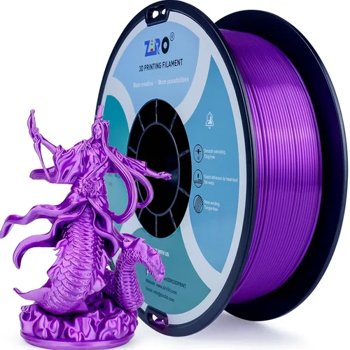 Miniatura 27 de ZIRO Filamento PLA fluorescente de 0.069 pulgadas, luminoso solo por luz UV, filamento de impresora 3D de efecto brillante, carrete de 2.2 libras