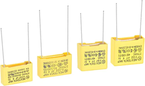 Miniatura 4 de uxcell Kit surtido de condensadores de seguridad de polipropileno DIP 275VAC X2 MKP 4 Modelo - 0.022uF 0.047uF 0.394 in 0.591 in Paso de pasador 20