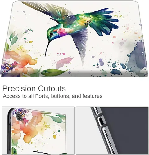 Miniatura 151 de Funda para tablet Fire 7 (12ª generación, versión 2022), delgada, a prueba de golpes, delgada, de piel sintética, con función de apagado/encendido