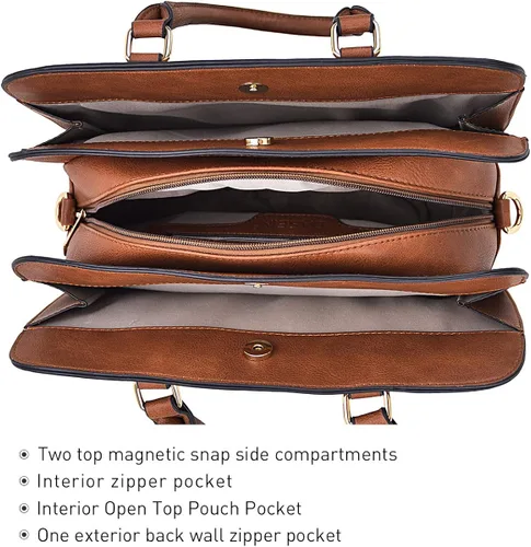 Miniatura 5 de Dasein - Bolsa de mano para mujer con 3 compartimentos