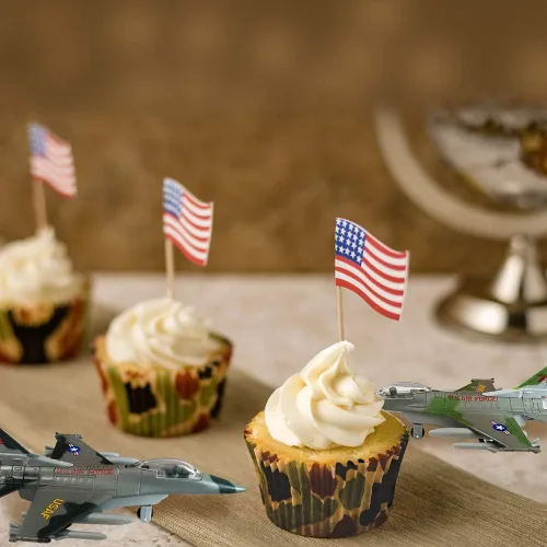 Miniatura 7 de ArtCreativity F-16 Fighter Jet Toy Set para niños – Paquete de 2 aviones de metal fundido a troquel F16 Fighting Falcon, jets militares de tracción