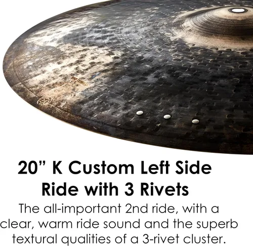 Miniatura 3 de Zildjian K - Platillo de paseo lateral izquierdo personalizado, 20 pulgadas