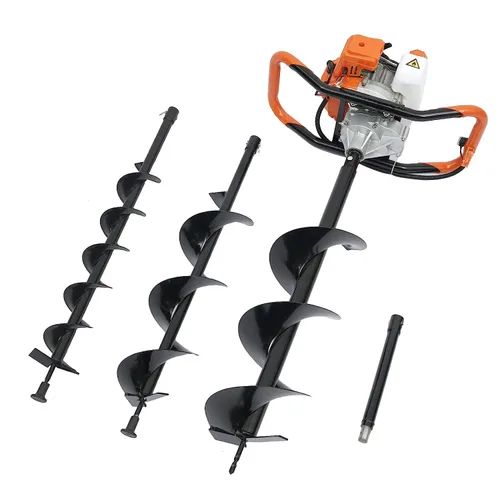 Miniatura 10 de Broca de repuesto de 6 x 31 pulgadas para agujeros de poste, excavadora de tierra, taladro de plantación, máquina para hacer agujeros de valla