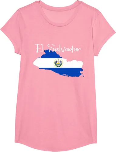 Miniatura 72 de Camiseta con la bandera de El Salvador, mapa de El Salvador, camiseta de Salvador para mujer