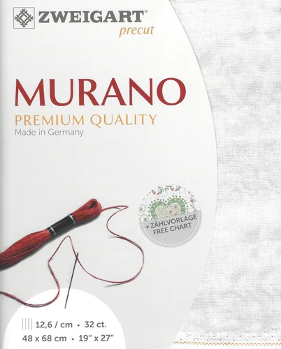 Precortado Zweigart Murano Vintage 32 Count Mármol/Nubes Tormentosas 3984/7139