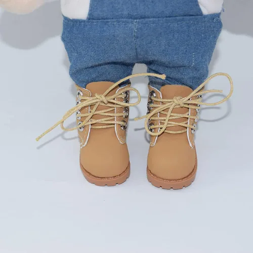 Miniatura 5 de niannyyhouse Zapatos altos de longitud 2.1 in para 1/6BJD 7.8 pulgadas (7.9 in) muñeca humanoide de felpa animales de peluche (negro)
