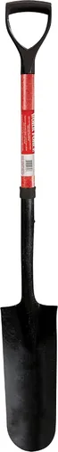 Miniatura 4 de Workforce Tools - Pala de punta redonda, mango de fibra de vidrio resistente de 28 pulgadas, cabeza de acero de calibre 16 resistente