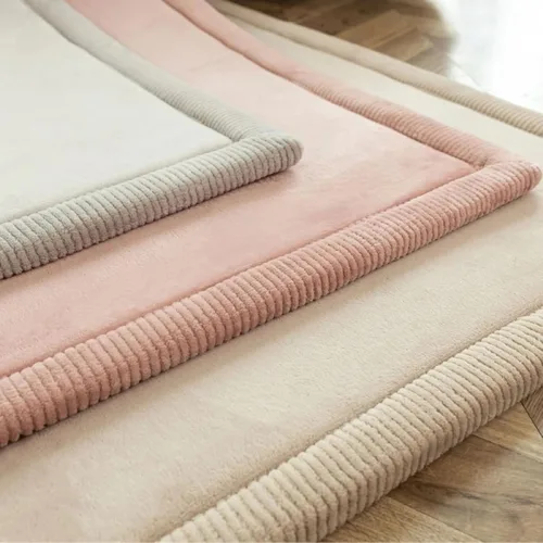 Miniatura 9 de Hakuna Matte - Alfombra de terciopelo coral elegante para bebé con espuma viscoelástica de alta densidad y 1 pulgada de grosor, antideslizante,