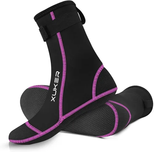 Miniatura 9 de XUKER Calcetines de agua de neopreno de 0.118 in, calcetines de voleibol de playa a prueba de arena, calcetines de buceo para deportes acuáticos al