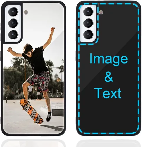 Miniatura 357 de Funda de teléfono personalizada para Samsung Galaxy S22+ / S22 Plus 5G, funda de TPU suave de vidrio templado antiarañazos personalizada con foto