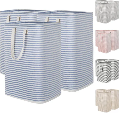 Miniatura 34 de Lifewit Cesta de Ropa Sucia Grande Plegable, Cesta de Ropa Independiente Impermeable con Almacenamiento y Asas de Fácil Transporte para Ropa en Azul