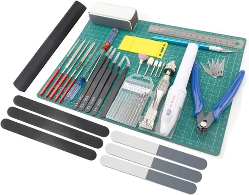 Miniatura 2 de Kit de herramientas profesionales de 33 piezas, modelador, herramientas básicas, juego de manualidades, kit de herramientas de construcción
