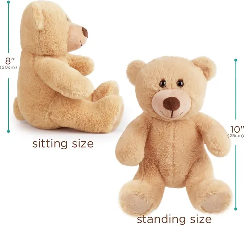Miniatura 2 de BenBen Oso de peluche, oso de peluche de 8 pulgadas, paquete de 2 juguetes de peluche para baby shower, decoración de Pascua, regalo para niños