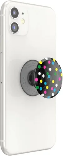 Miniatura 7 de Agarre translúcido para teléfono PopSockets con soporte expansible, PopSockets para teléfono, PopGrip translúcido - Negro disco