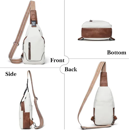 Miniatura 5 de Mroede Bolso bandolera para mujer, bolso cruzado para mujer, bolsa de pecho, riñoneras para mujeres, adolescentes y niñas para viajes escolares