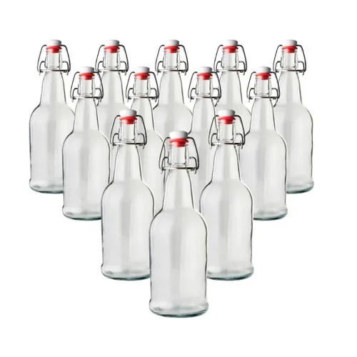 Caja de 12, 16 oz (453 g). EZ Cap – Botellas de cerveza - CLARA Claro